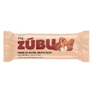 Barra de frutas, frutos secos con Dátiles y almendras 30 gr ZÚBU