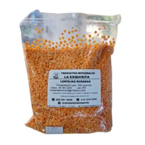 Lentejas rosadas enteras la exquisita 500 gramos