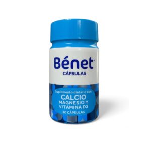 Benet Cápsulas x 30- Suplemento con Calcio, Magnesio y Vitamina-D3